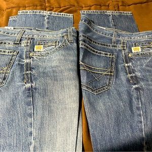 Men’s Cinch Ian jeans 31x36 like new. Still starched. Bundle of 2 pair